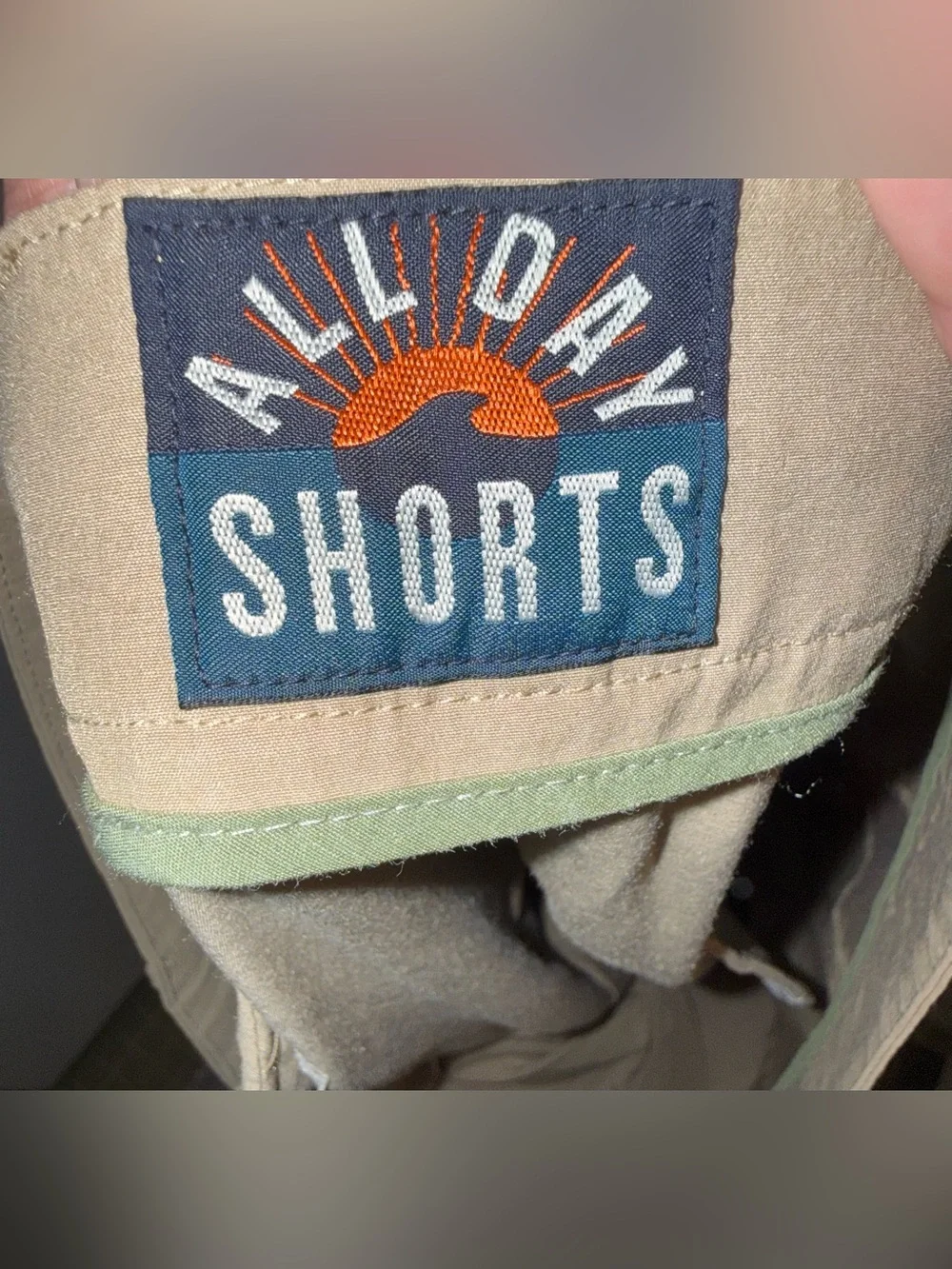 Faherty All Day  Khaki Casual Drawstring Shorts, size 40